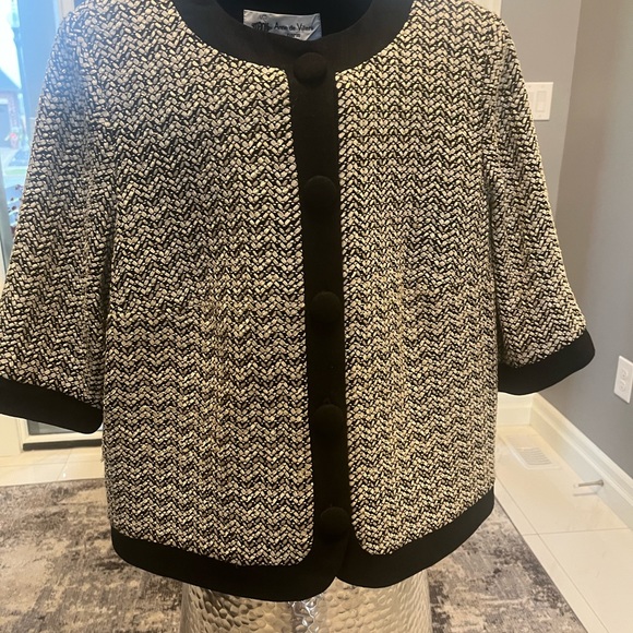 Vintage Anne de Villers Paris jacket blazer size medium / large cute🖤 - Picture 8 of 17